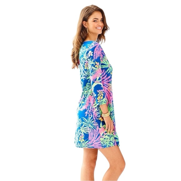 Lilly Pulitzer Erin Dress in Indigo All A Glow Sz XL - Picture 4 of 13